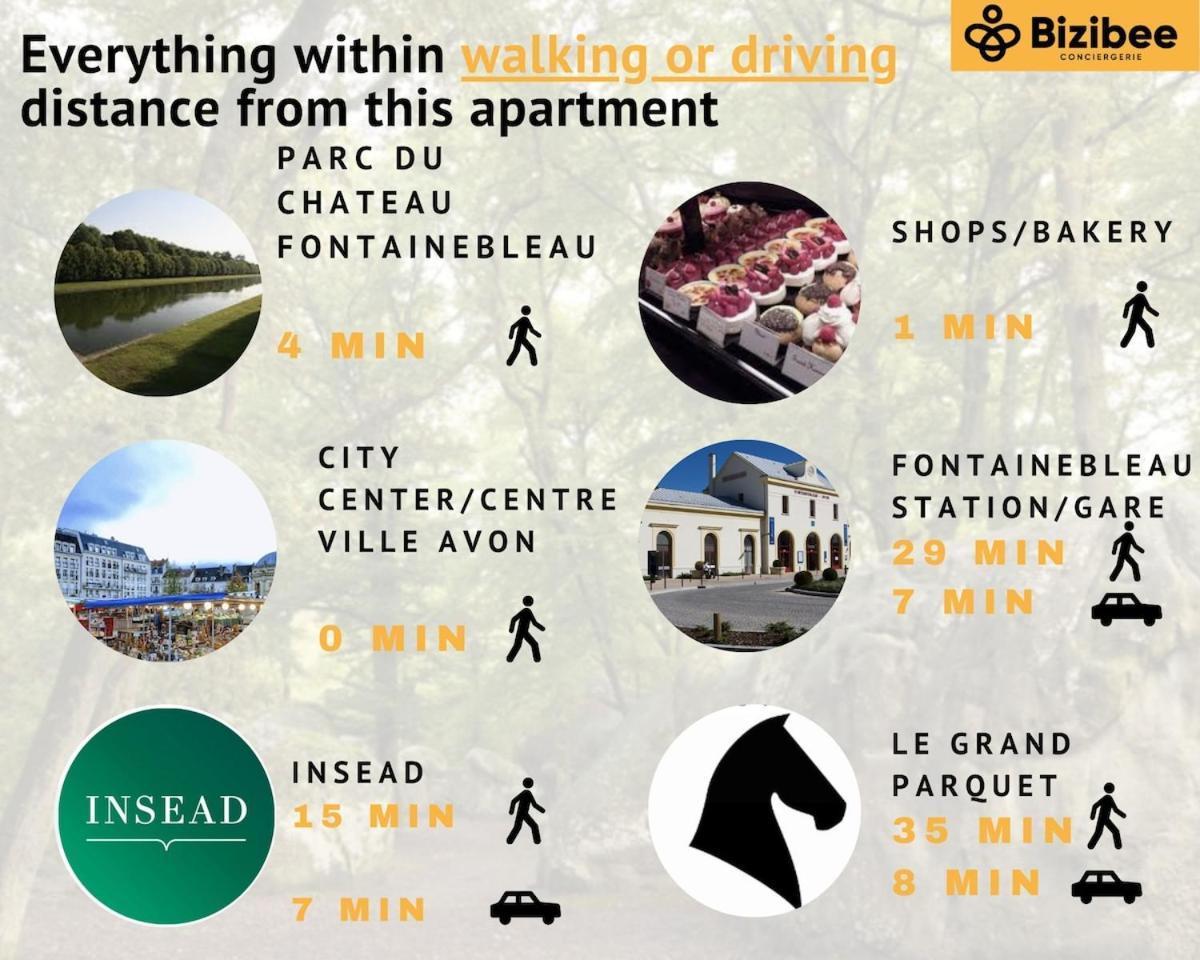 Cocon Napoleon Calme Apartment ฟงแตนโบล ภายนอก รูปภาพ